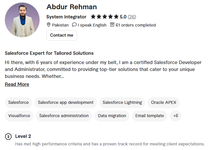 Freelance Salesforce Consultants