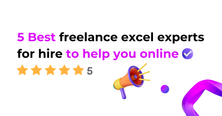 5 Best freelance excel experts for hire to help you online