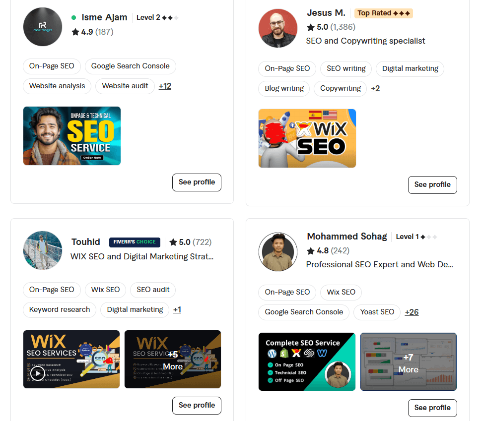 Hire Freelance Wix SEO Consultant