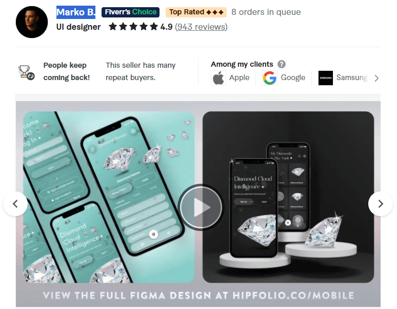App Designers for Hire on Fiverr