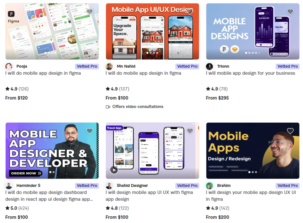 Freelance Mobile App Designers for Hire