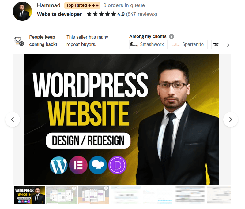 Freelance Web Designers for Hire on Fiverr