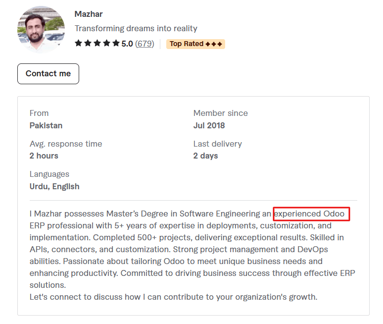 Best Freelance Odoo Developers for Hire