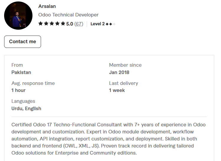 Freelance Odoo Developers for Hire