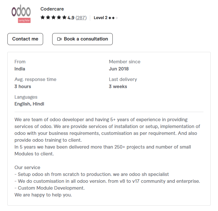 Freelance Odoo Developers for Hire