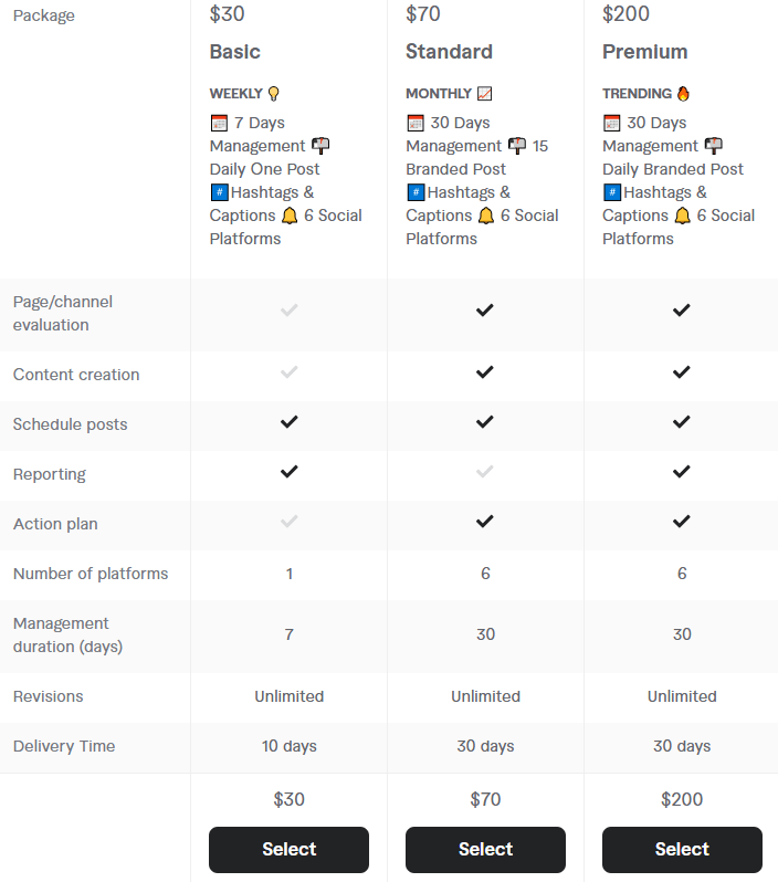Freelance Social Media Managers 