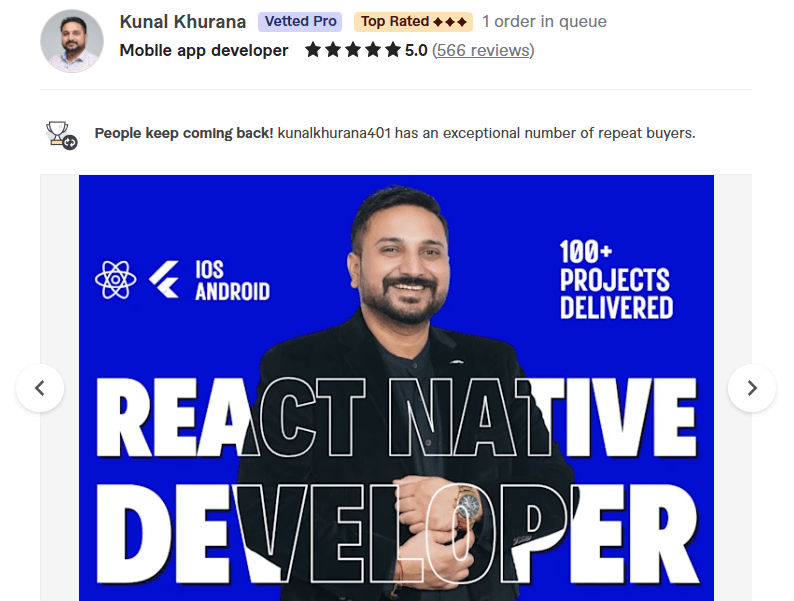 Freelance React Native App Developers for Hire