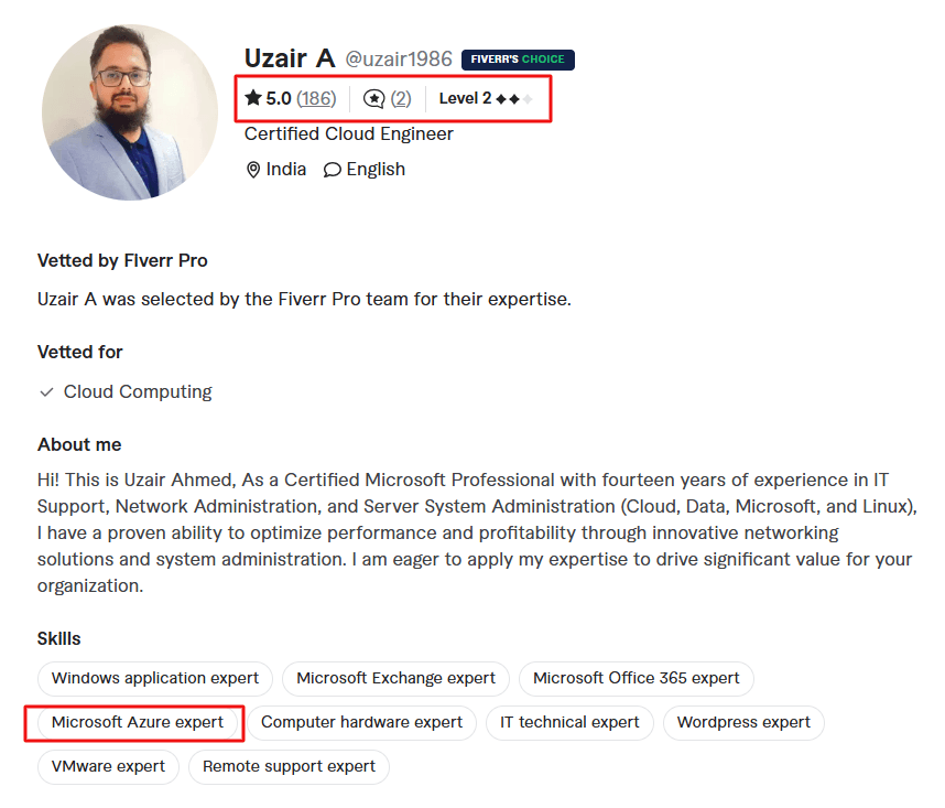 Hire the Right Azure Freelancer on Fiverr
