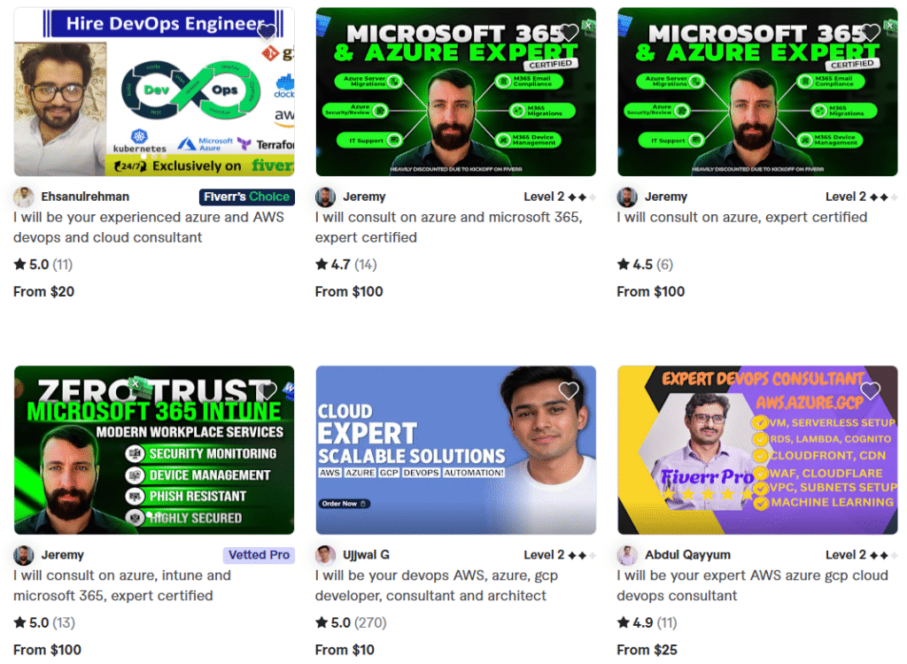 Hire the Best Microsoft Azure Consultant on Fiverr
