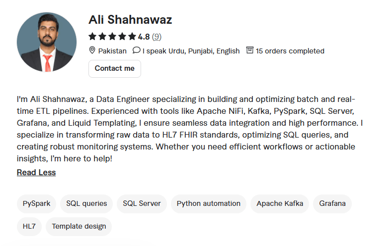 Hire a Freelance ETL Developer for Reliable Data Pipelines