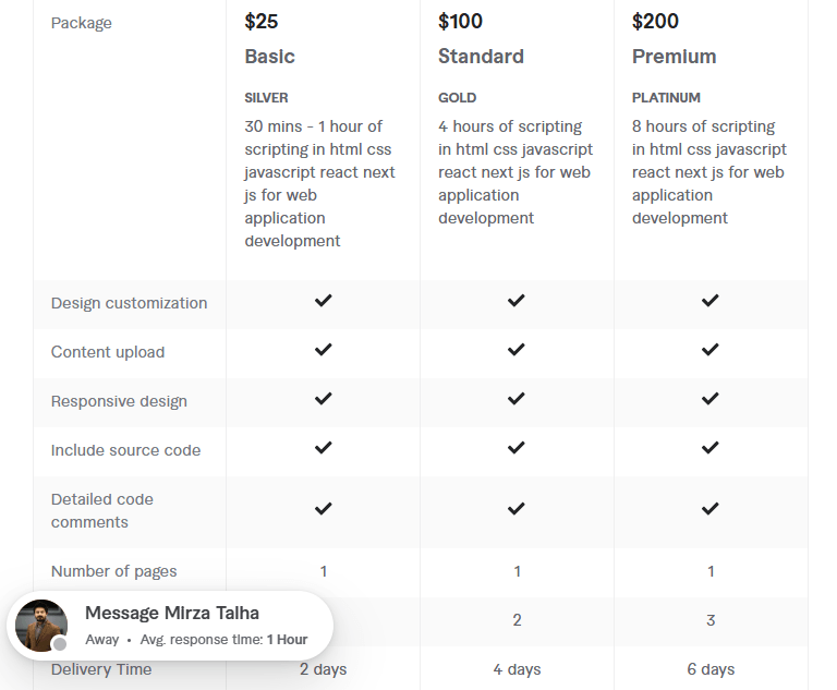 web application development in react js next js node js html css javascript