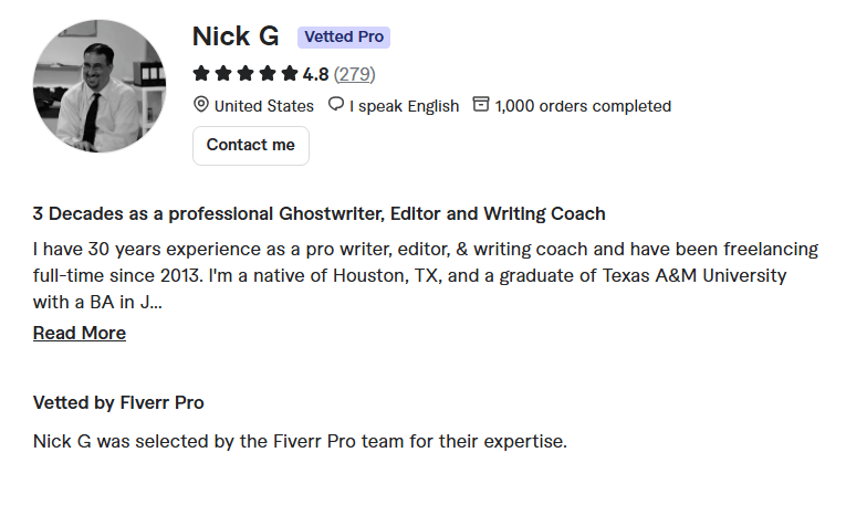 ghostwrite a book or ebook