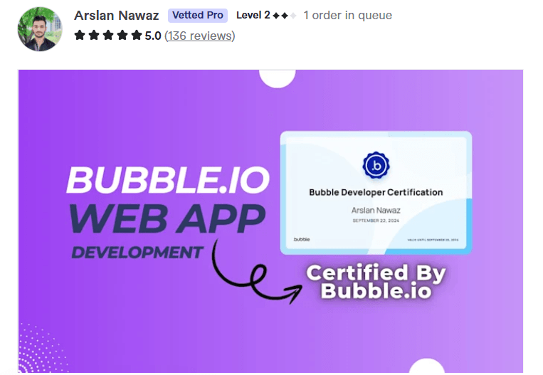 bubble io web app