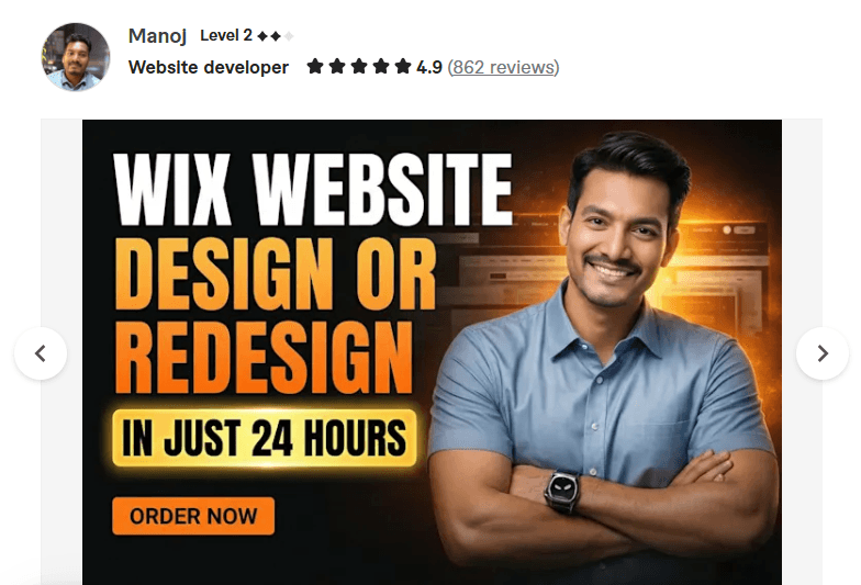 create wix business website
