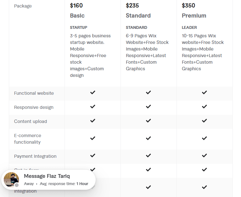 develop your business, ecommerce wix website pricing