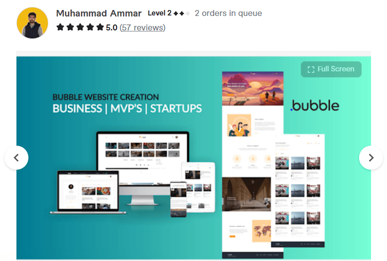 build responsive bubble io application