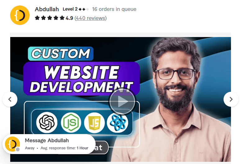 5. Abdullah – Full Stack Django, Python & React Web Developer