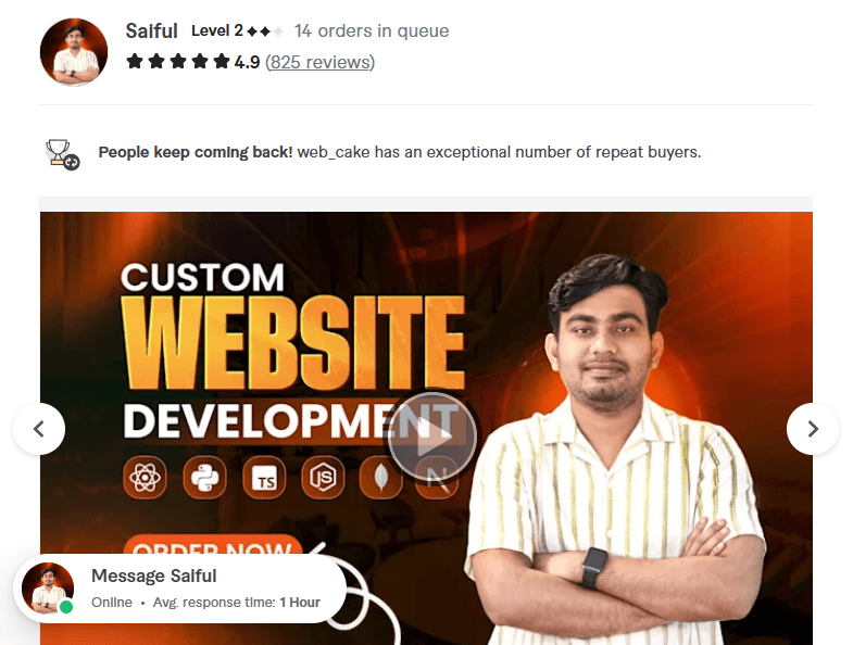 develop custom website