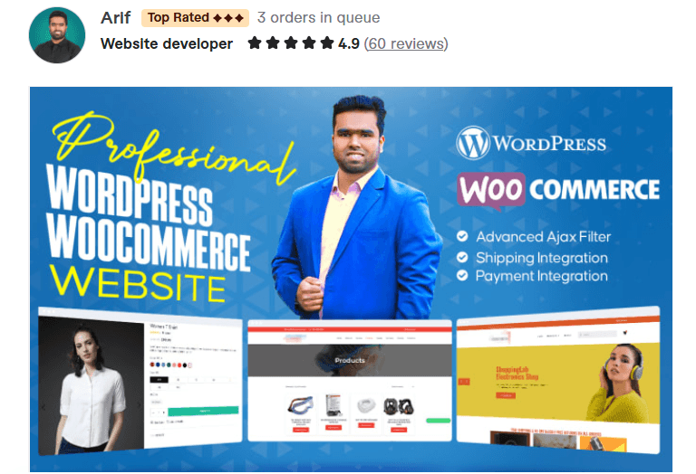 develop ecommerce website using woocommerce online