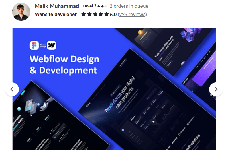 develop webflow website design