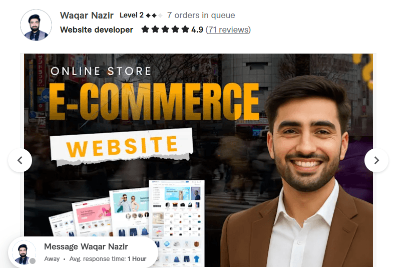 ecommerce website developer
