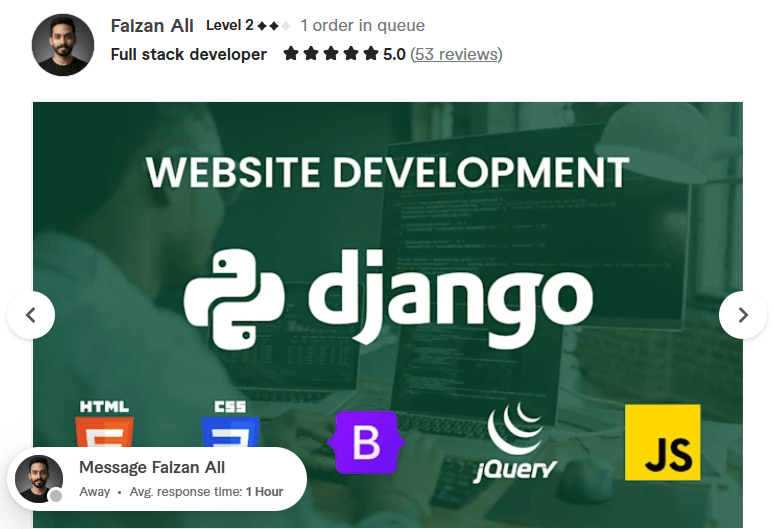 3. Faizan Ali – Professional Full-Stack Django Web Developer