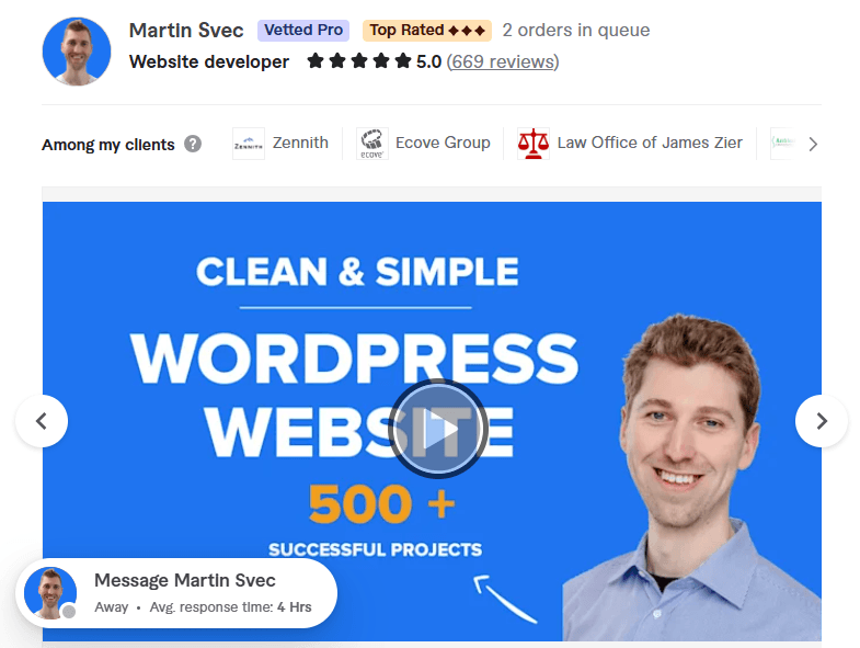 responsive modern wordpress website