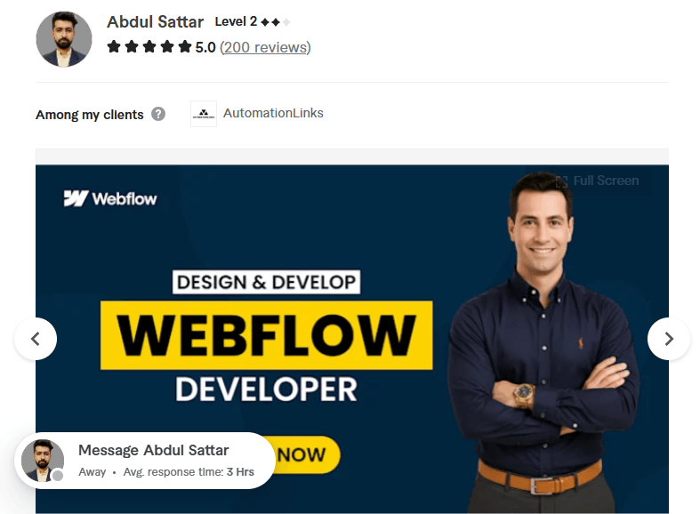 webflow website design