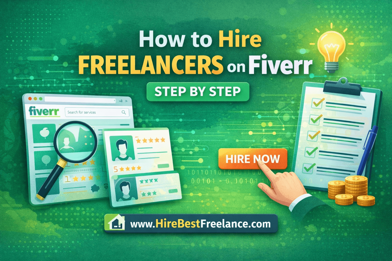How to Hire Freelancers on Fiverr Step by Step