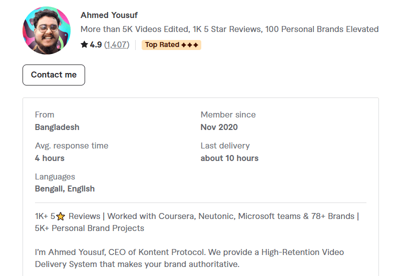 Ahmed Yousuf – Best for Personal Brands & High-Retention Short-Form Content