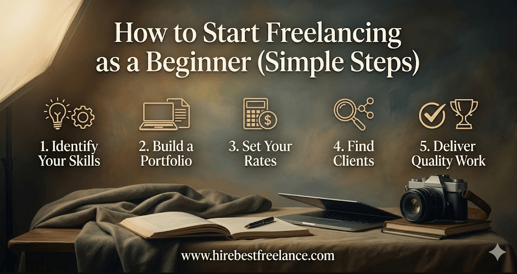 How to Start Freelancing as a Beginner (Simple Steps)