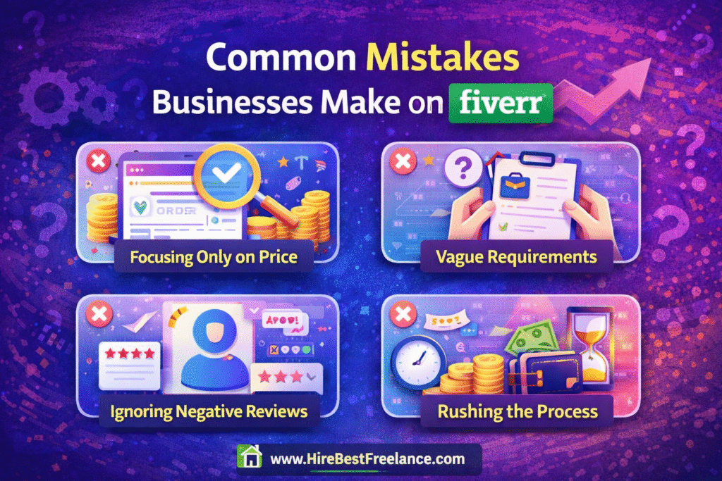 Common Mistakes Businesses Make on Fiverr