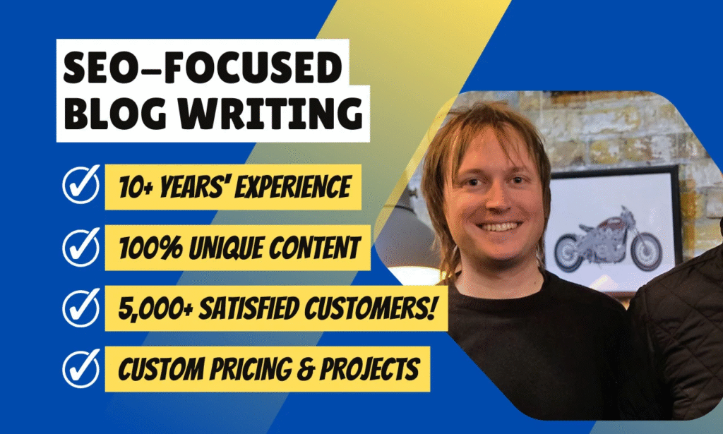 SEO Content Writers on Fiverr Mike Aylwin – Best Overall for SEO Blog Writing & Professional Copywriting