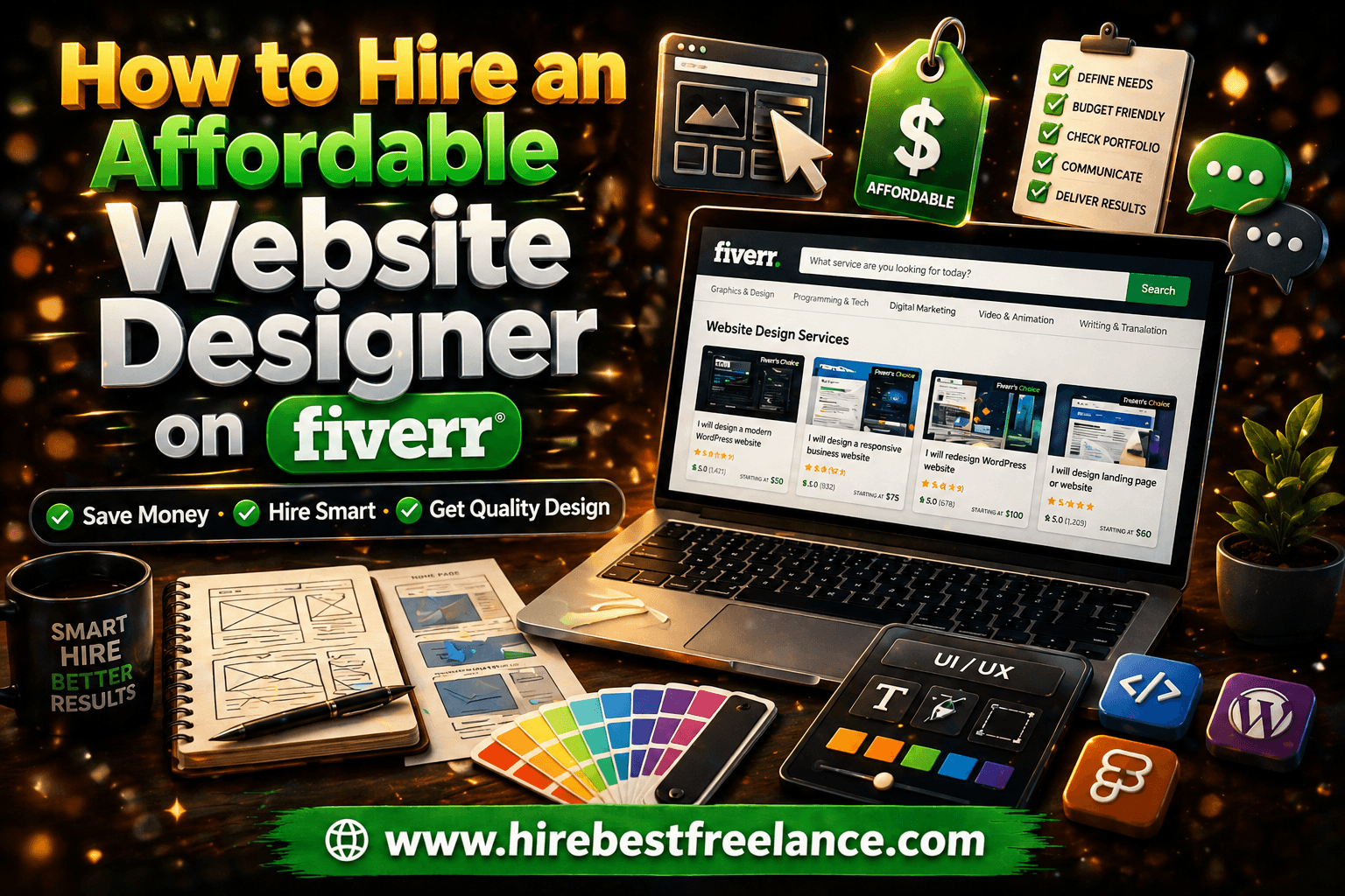 How to Hire an Affordable Website Designer on Fiverr