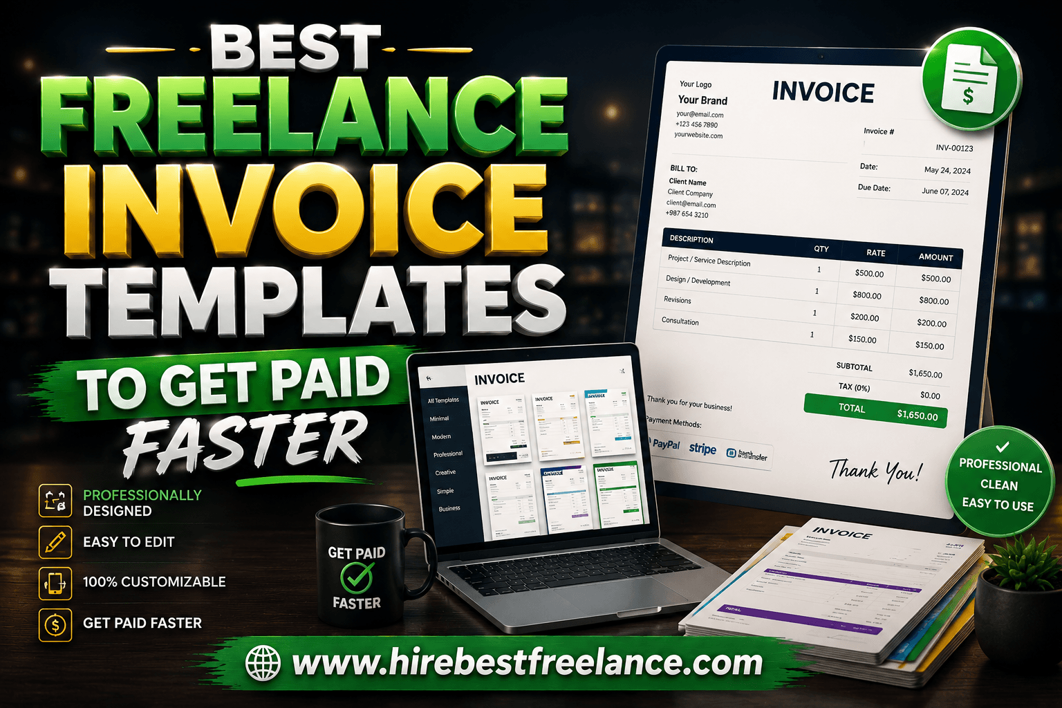 Freelance Invoice Template: The Ultimate Guide to Getting Paid Faster