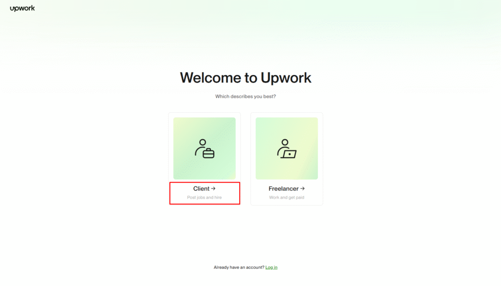  Upwork Client Account joining