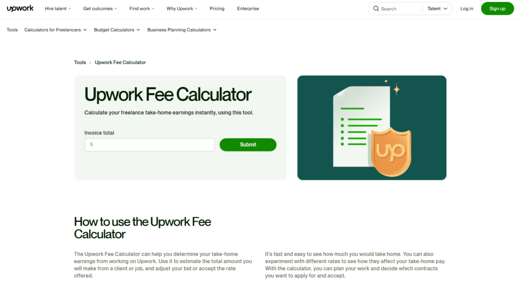 Official Upwork Fee Calculator (Best Overall & Most Authoritative)