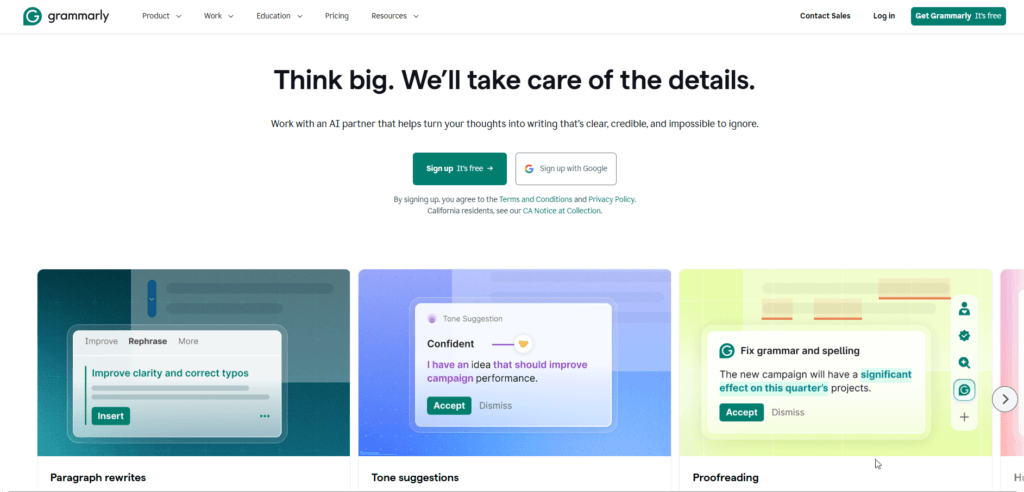 Grammarly: Your Professional Writing Sidekick