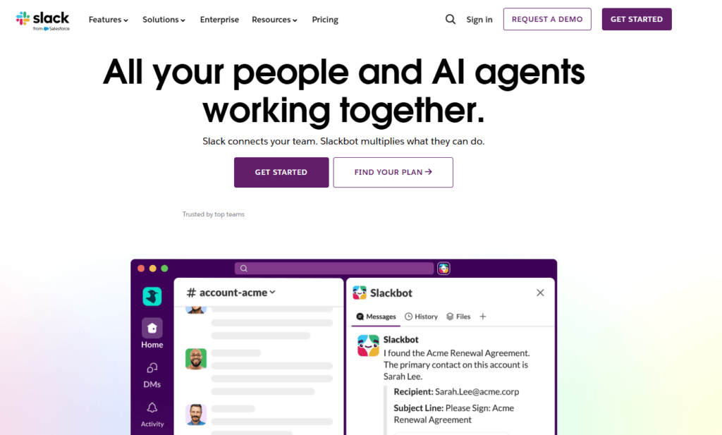 Slack: Centralized Communication (With Channels)