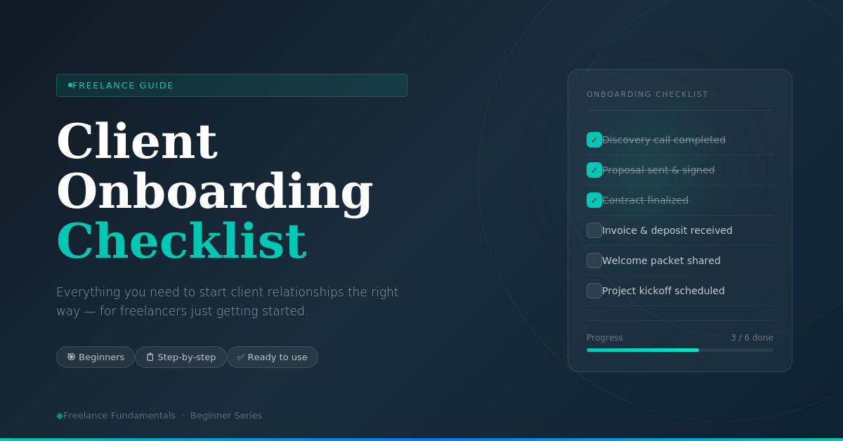 Freelance Client Onboarding Checklist for Beginners