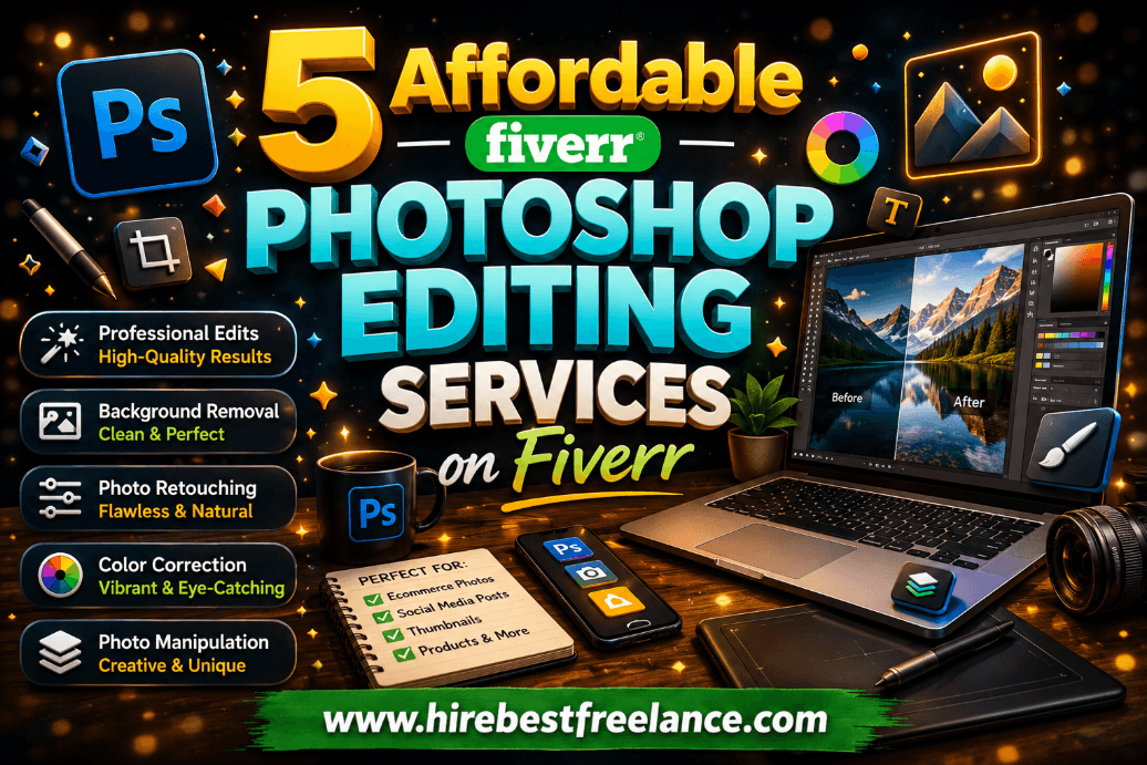 5 Affordable Photoshop Editing Services on Fiverr