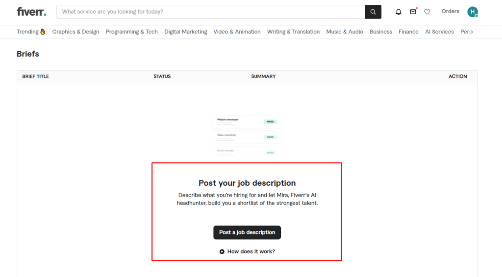 What Is a Fiverr Gig Brief?