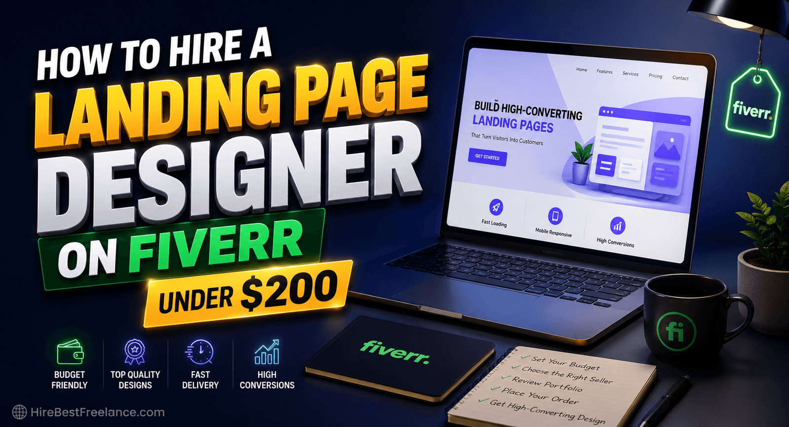 How to Hire a Landing Page Designer on Fiverr Under $200 (2026 Guide)