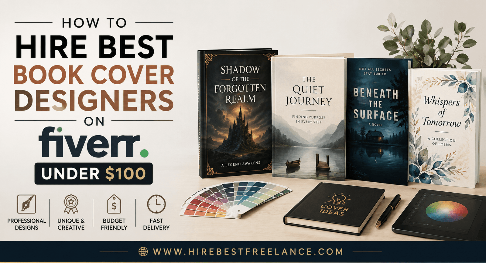How to Hire Best Book Cover Designers on Fiverr Under $100