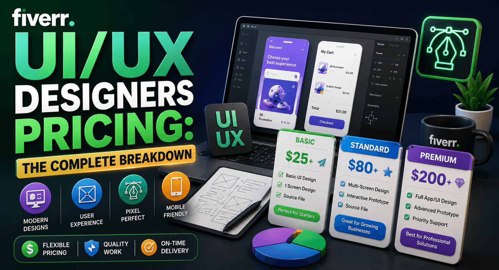 Fiverr UI/UX Designers Pricing: The Complete 2026 Breakdown