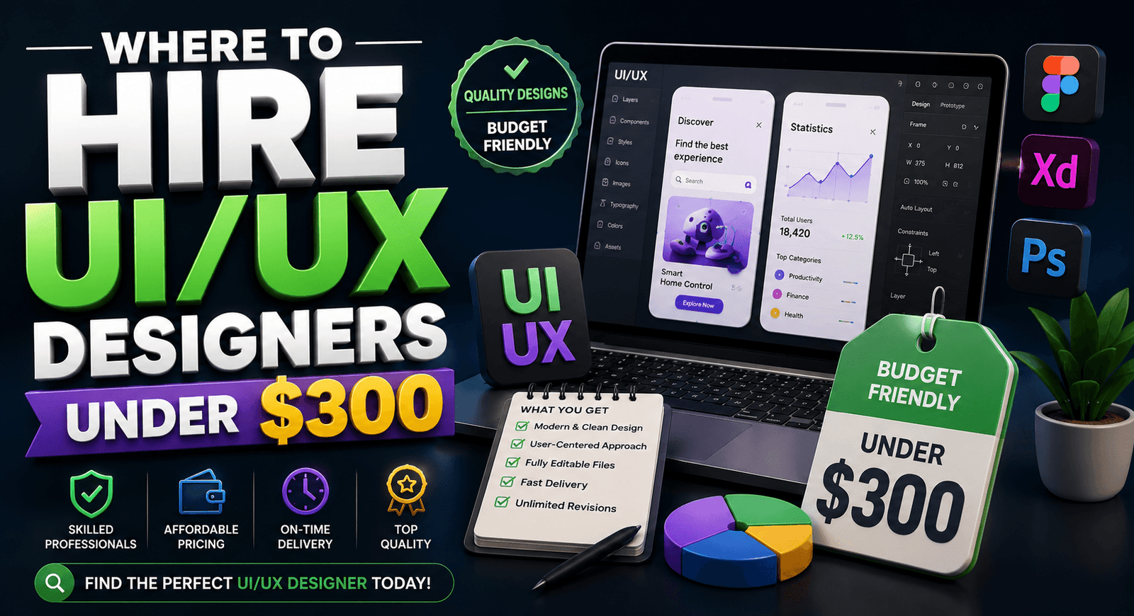 Where to Hire UI/UX Designers Under $300